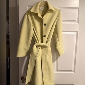 Vince Light Yellow Trench Coat